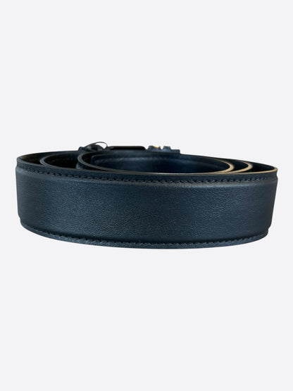 Amiri Black Core Logo Leather Belt