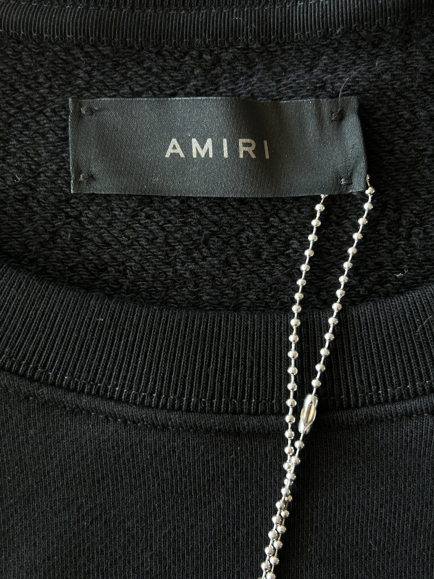 Amiri Wes Lang Black & White Logo Sweater