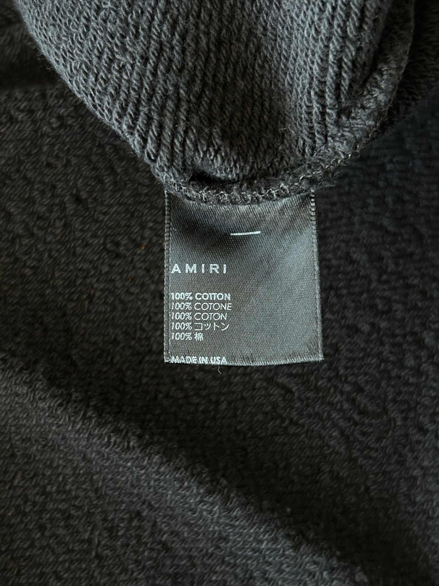 Amiri Wes Lang Black & White Logo Sweater