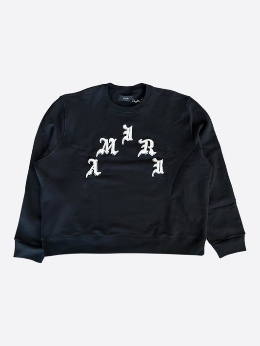 Amiri Wes Lang Black & White Logo Sweater