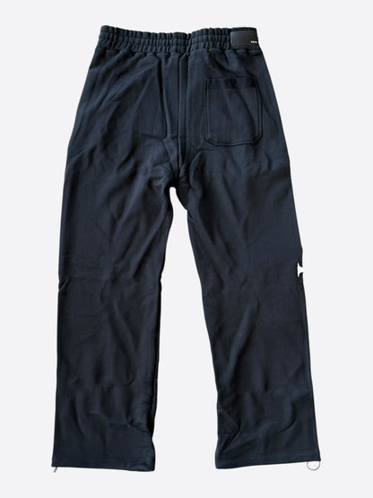 Amiri Black & White Embroidered Dragon Logo Sweatpants