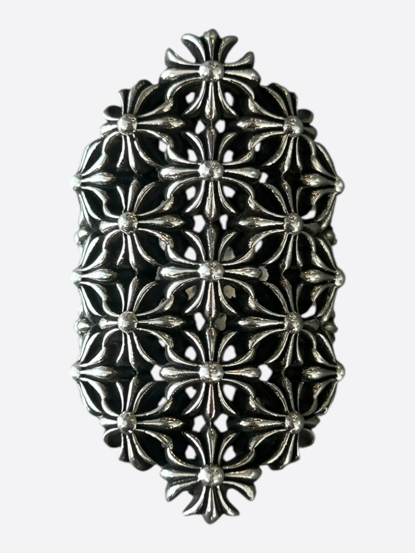 Chrome Hearts Silver Chain Mail Ring