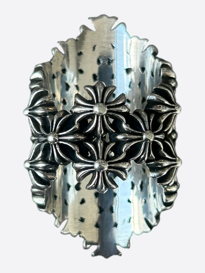Chrome Hearts Silver Chain Mail Ring