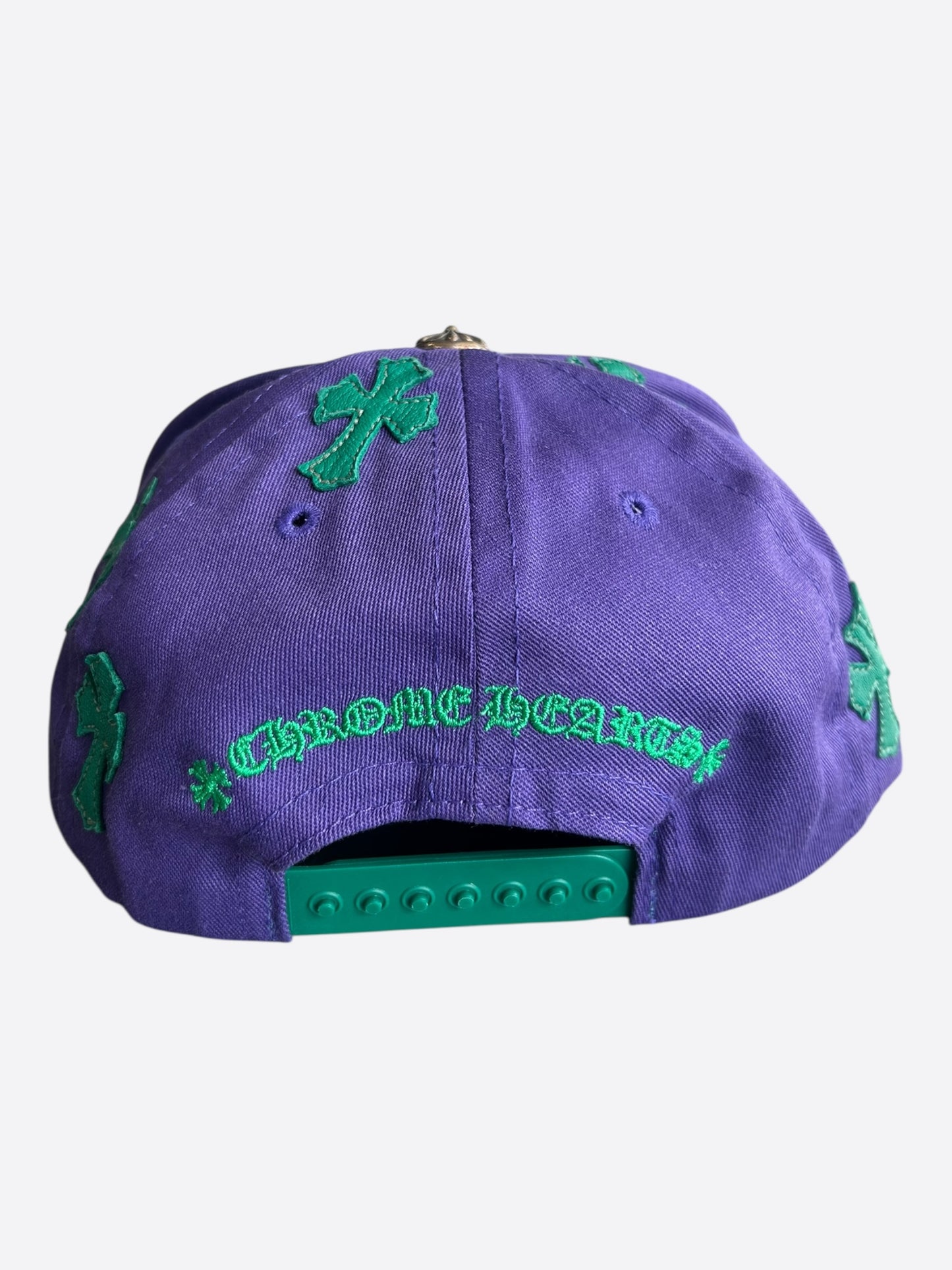 Chrome Hearts Purple & Green Cross Patch Hat
