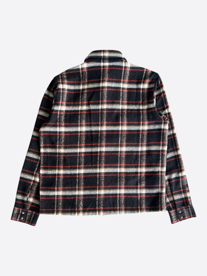Chrome Hearts Black & Red Plaid Flannel Jacket
