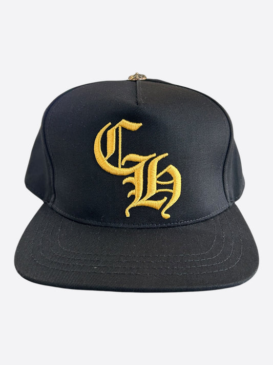 Chrome Hearts Black & Yellow CH Logo Hat