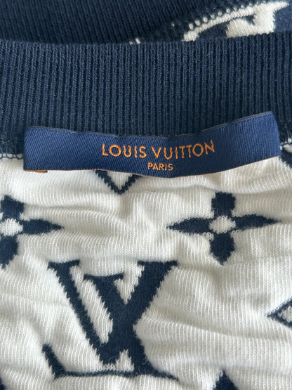 Louis Vuitton Navy & White Monogram Sweater