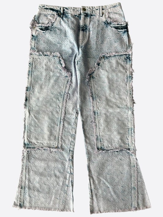 Louis Vuitton Purple & Blue Monogram Carpenter Jeans