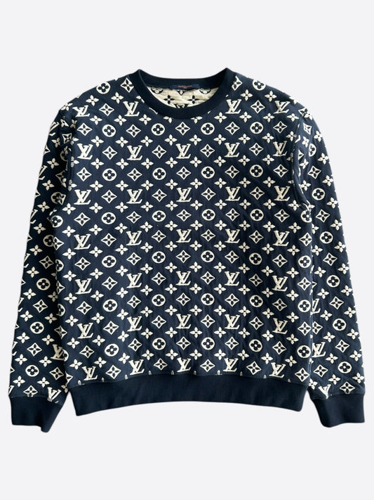 Louis Vuitton Navy & White Monogram Sweater