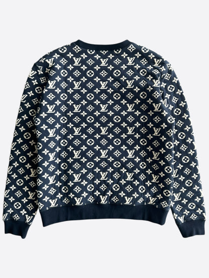 Louis Vuitton Navy & White Monogram Sweater