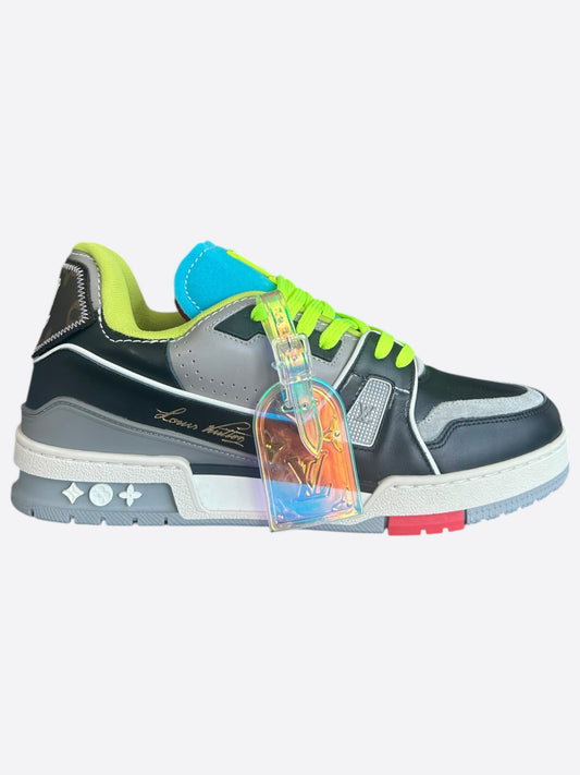 Louis Vuitton Black Multicolor Upcycle Trainers