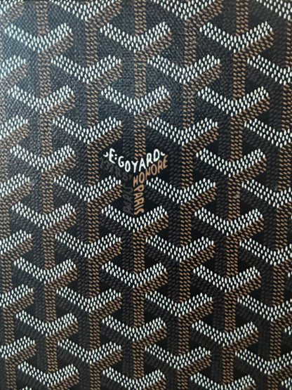 Goyard Black Bourget PM Trolley Suitcase