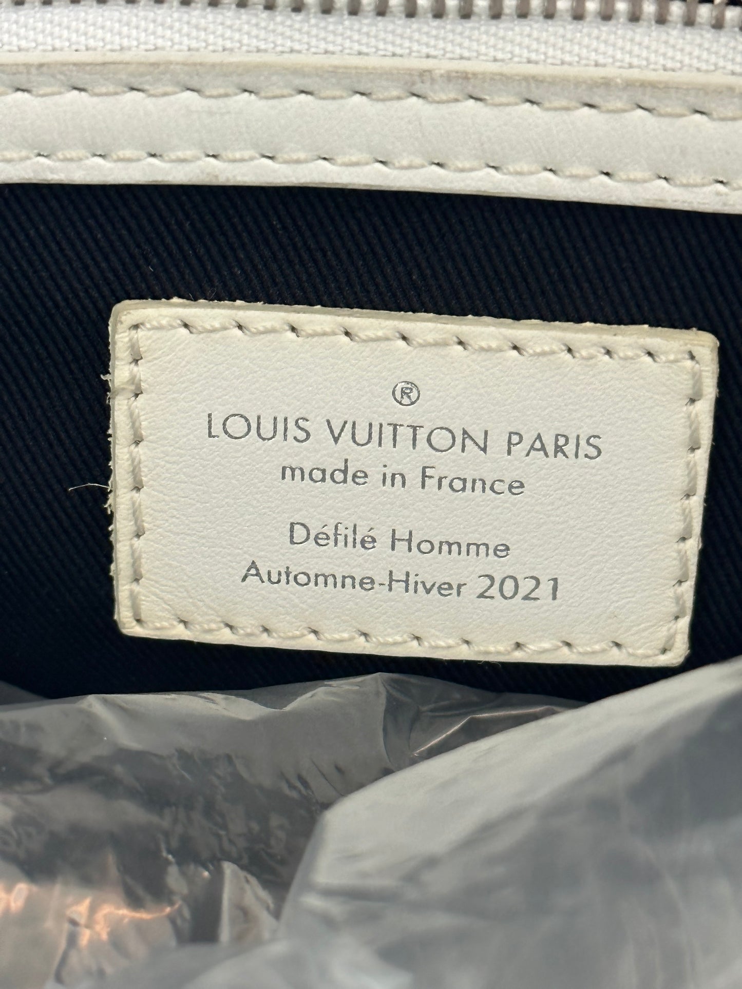 Louis Vuitton Blue & White Monogram Everyday Logo Keepall 50