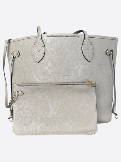 Louis Vuitton Beige Empreinte Monogram Neverfull MM