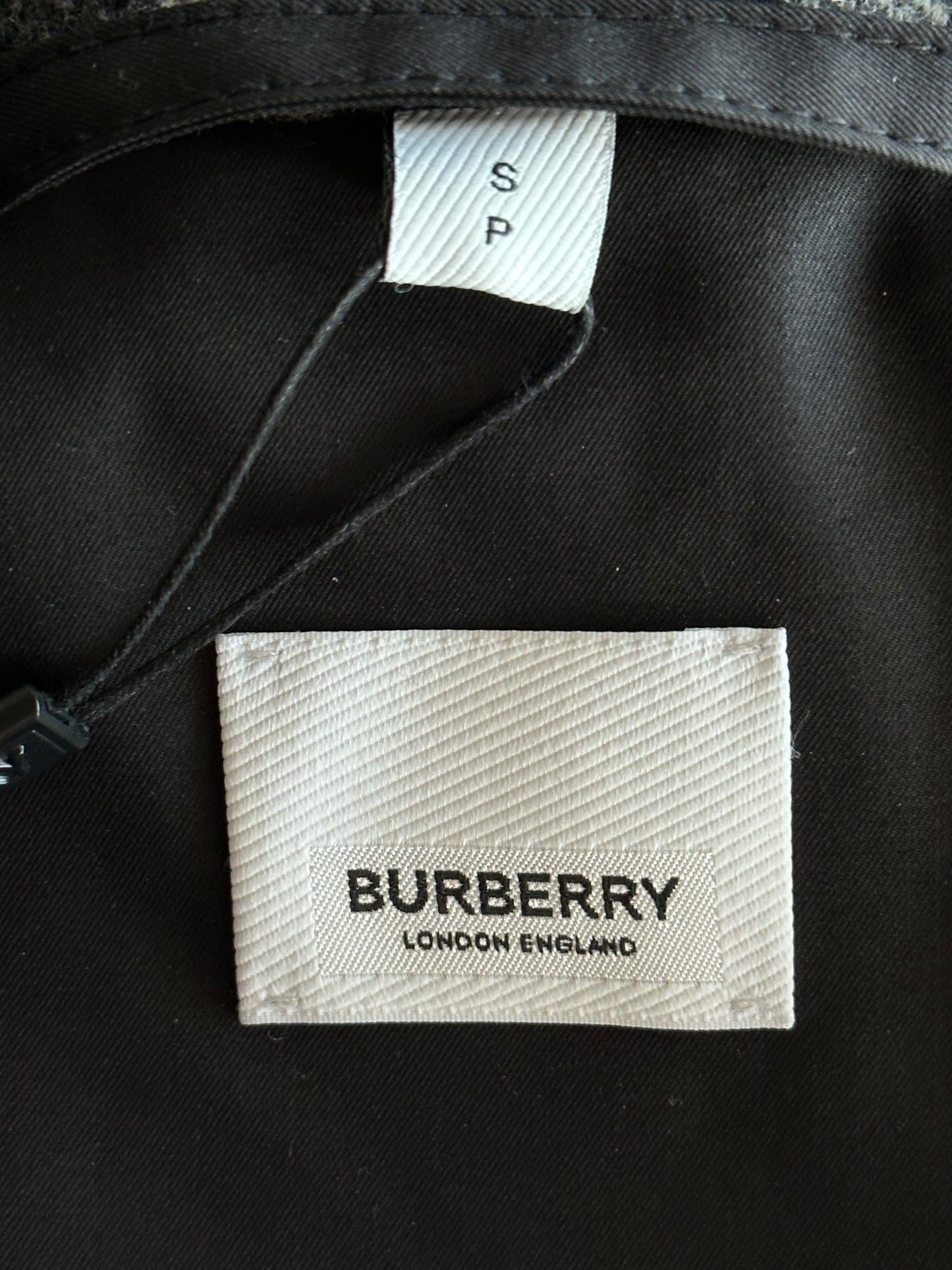 Burberry Grey Check Wool Overshirt