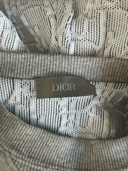 Dior Grey & Purple Oblique Logo Hoodie