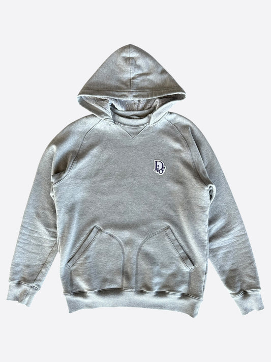 Dior Grey & Purple Oblique Logo Hoodie