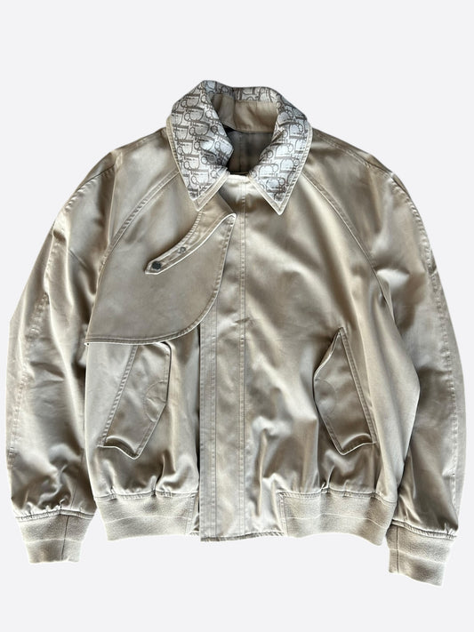 Dior Beige Oblique Bomber Jacket