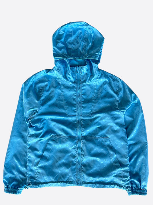 Louis Vuitton Blue Monogram Reversible Windbreaker