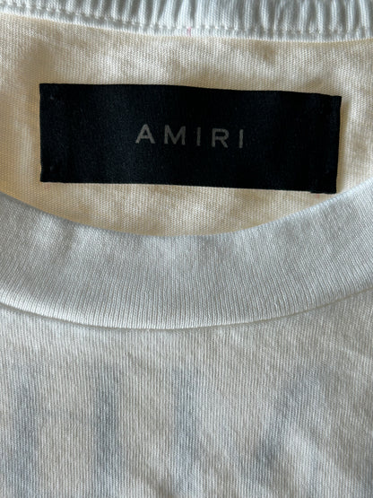 Amiri White & Black Cherub Logo T-Shirt