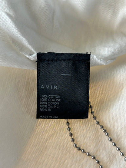 Amiri White & Black Cherub Logo T-Shirt