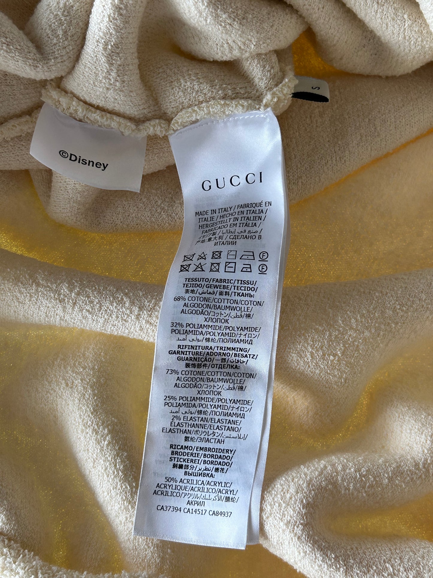 Gucci Disney Cream Mickey Mouse Logo Women's Sweater