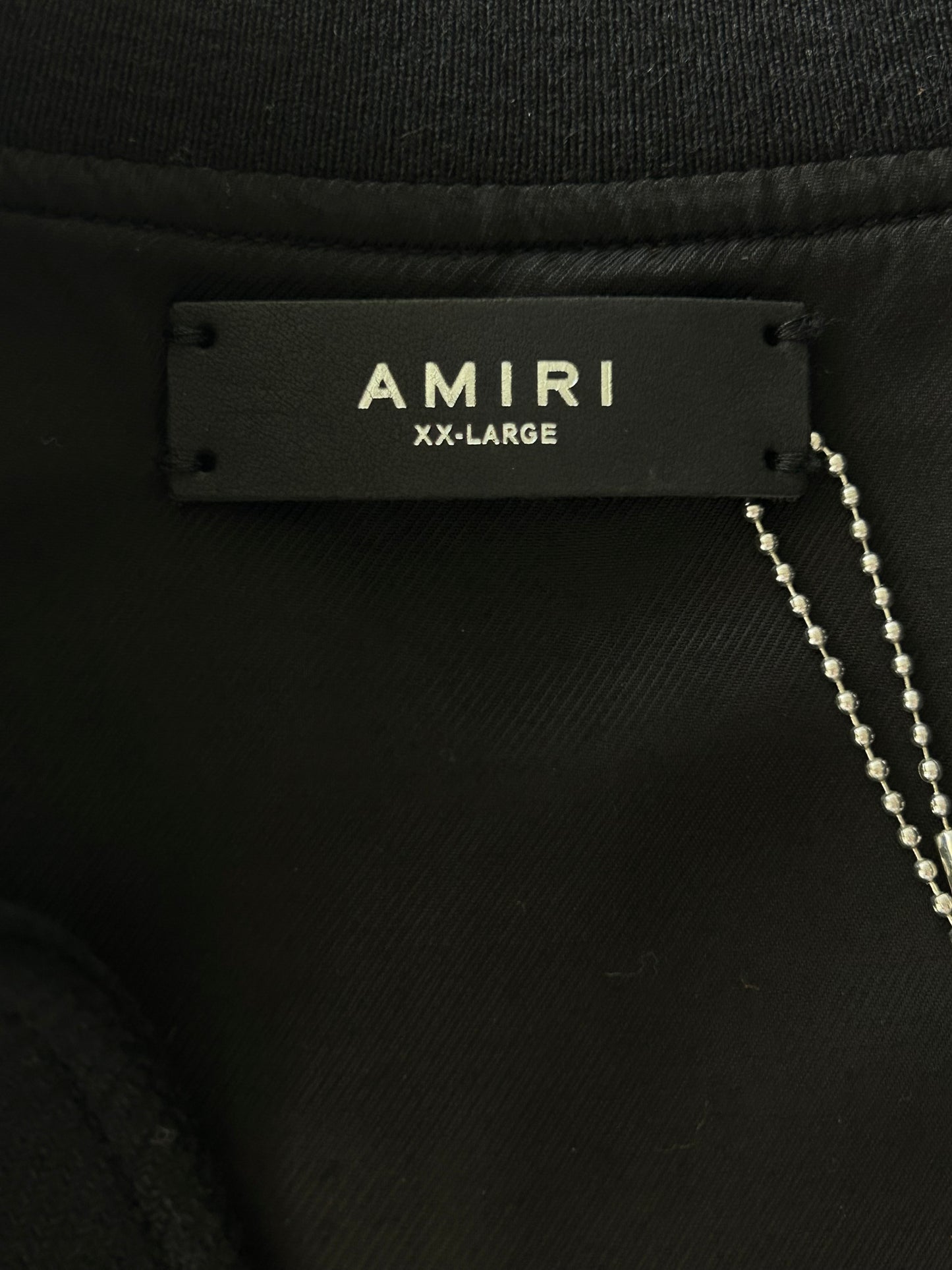 Amiri Black & White Fighters Varsity Jacket