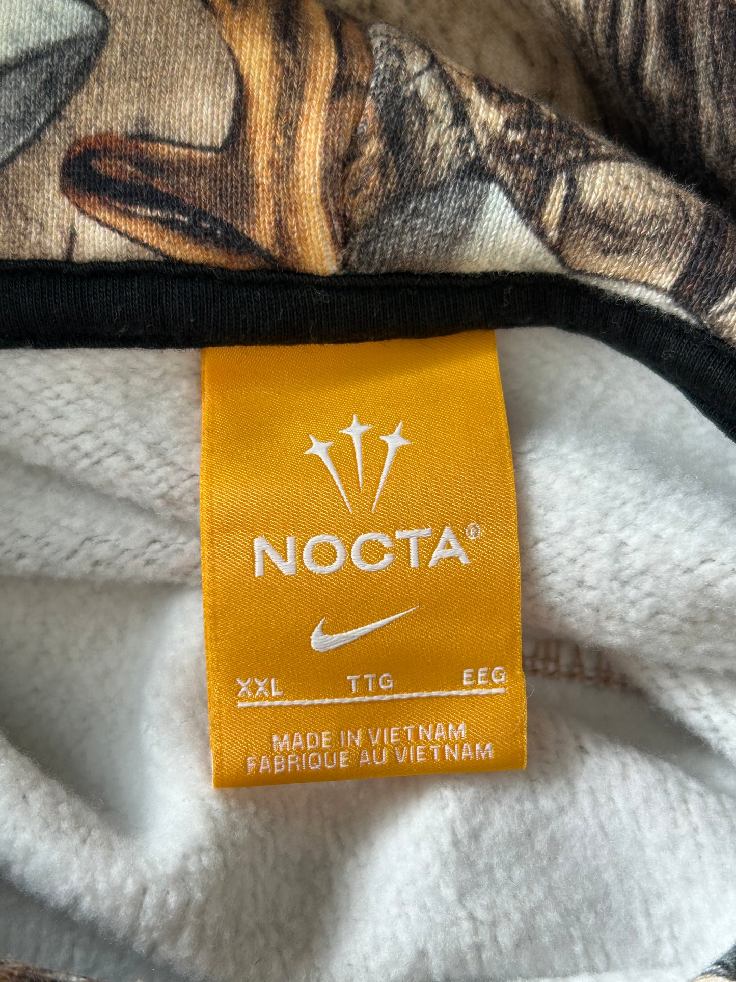 Chrome Hearts Nike NOCTA Camouflage Horseshoe Logo Hoodie