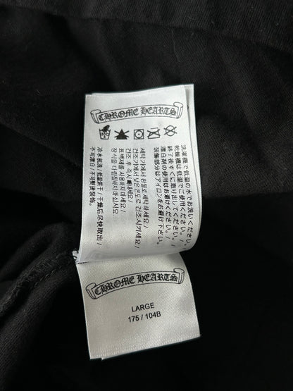 Chrome Hearts Black & Yellow Neck Logo Longsleeve T-Shirt