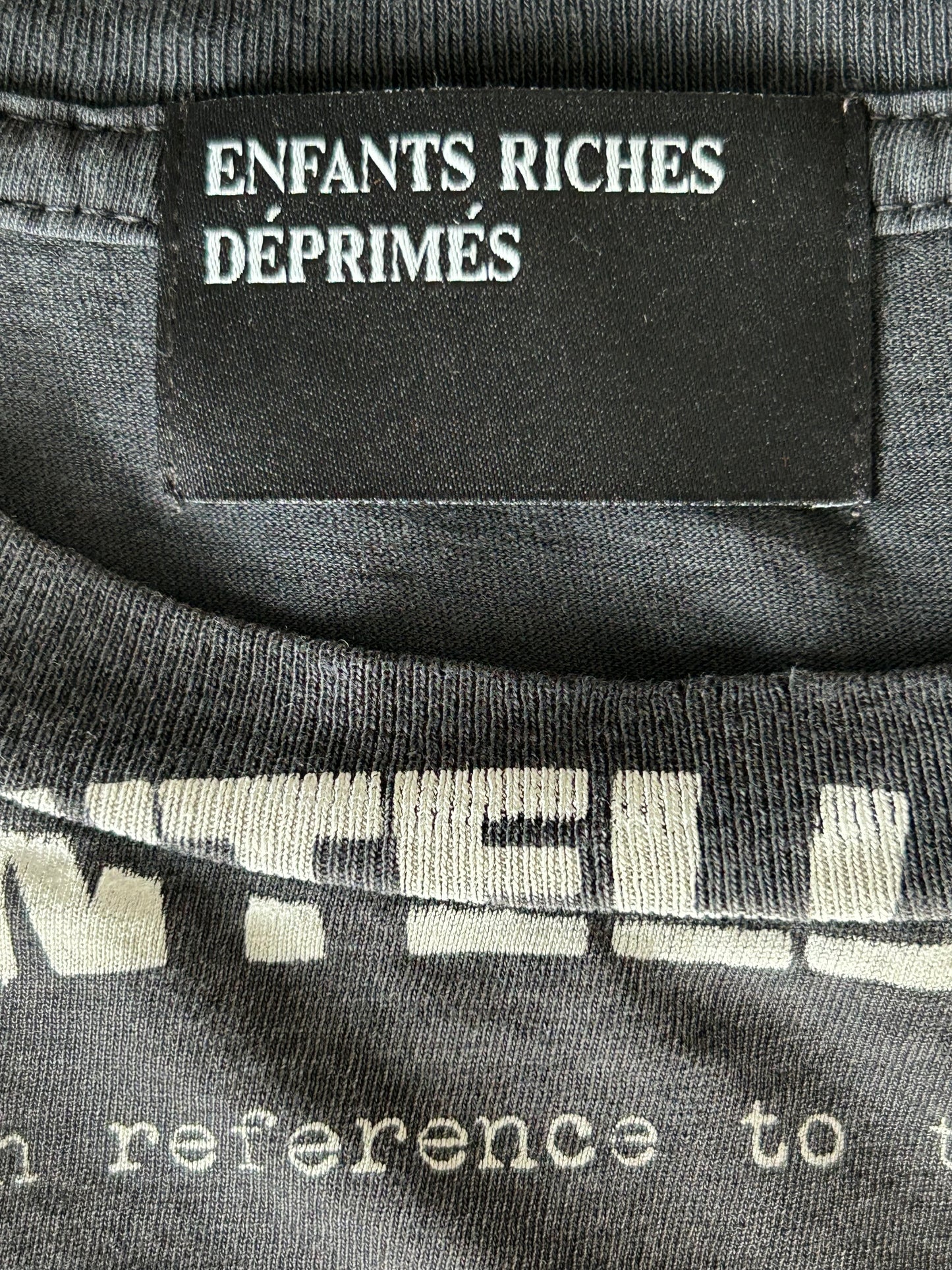 Enfants Riches Deprimes Black & White Anti Intellectual Ethic T-Shirt