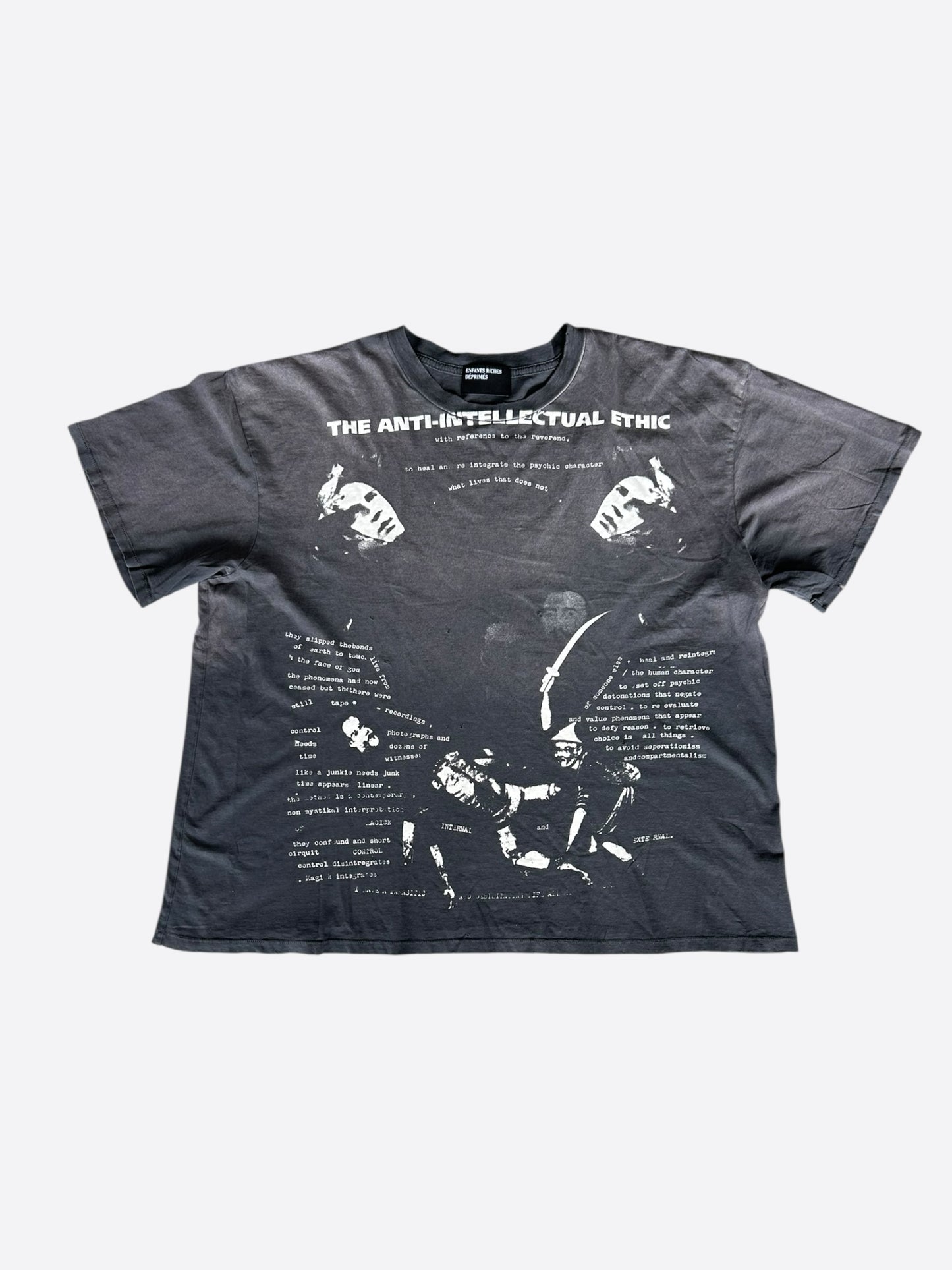 Enfants Riches Deprimes Black & White Anti Intellectual Ethic T-Shirt