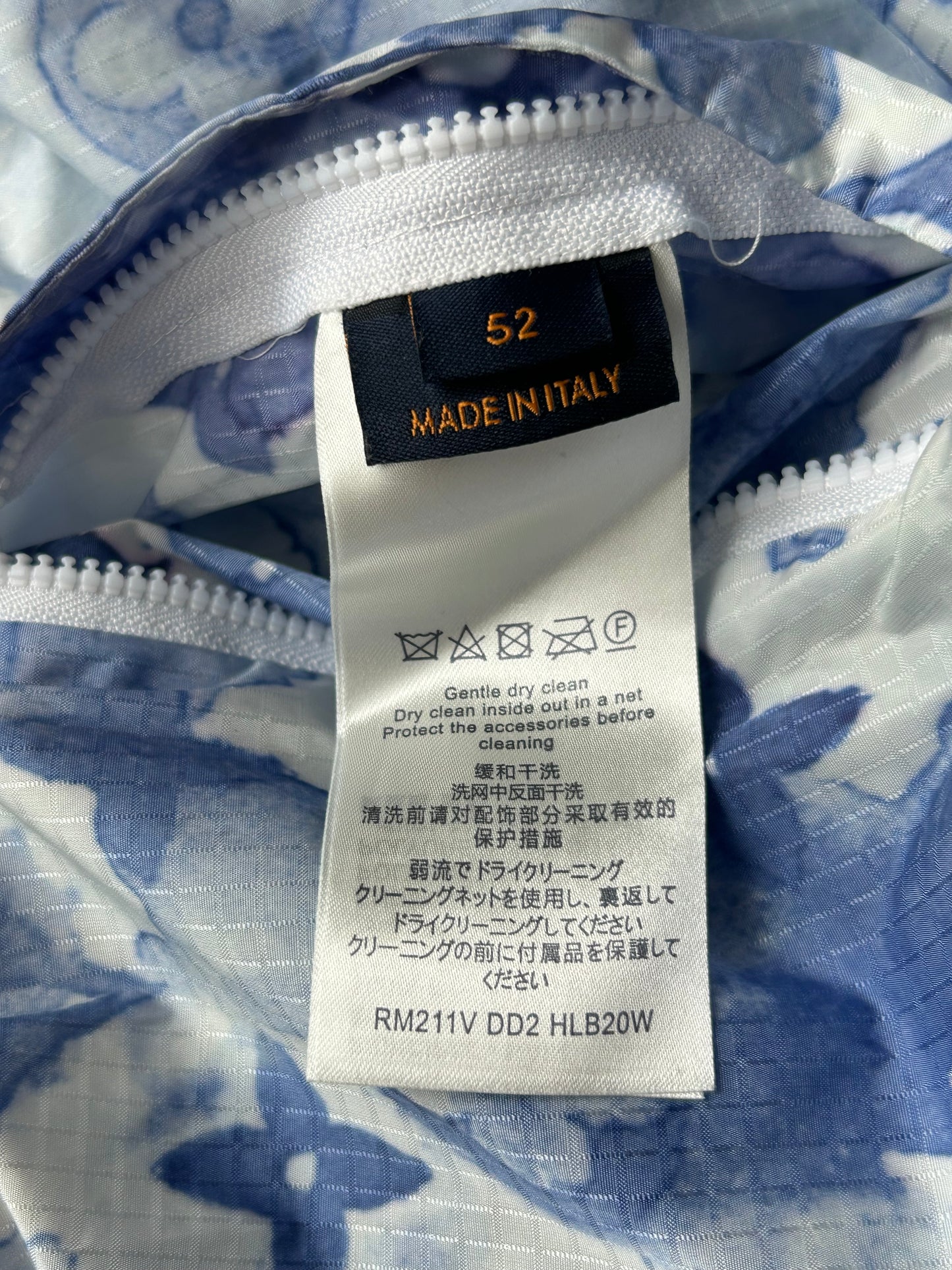 Louis Vuitton Blue Watercolor Monogram Windbreaker