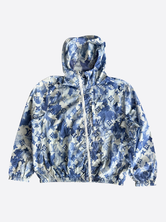 Louis Vuitton Blue Watercolor Monogram Windbreaker