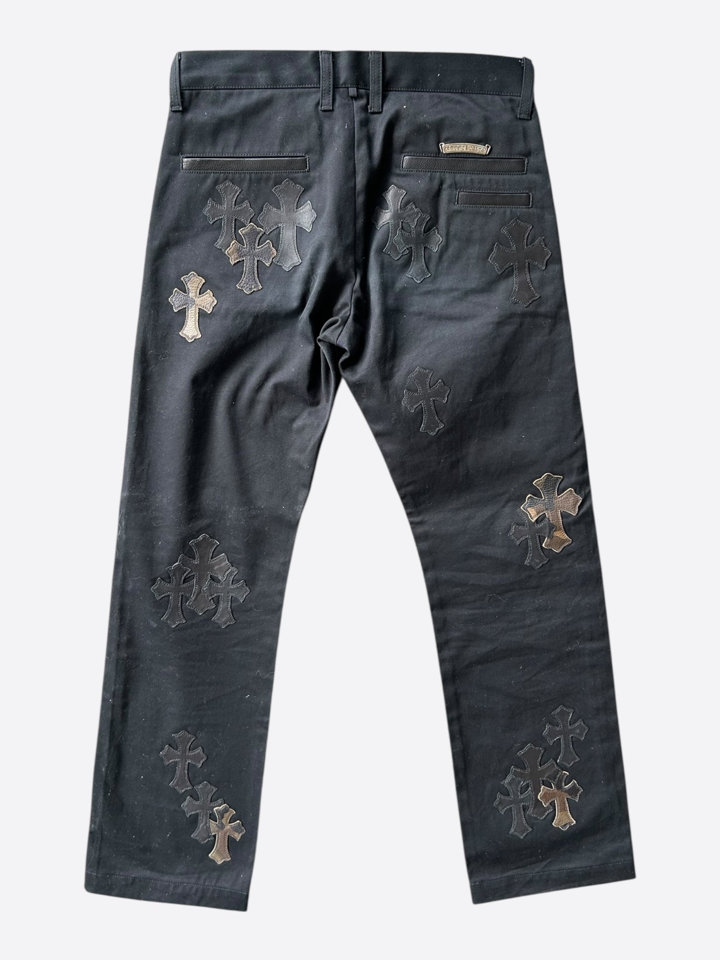 Chrome Hearts Black Camouflage Cross Patch Chino Pants