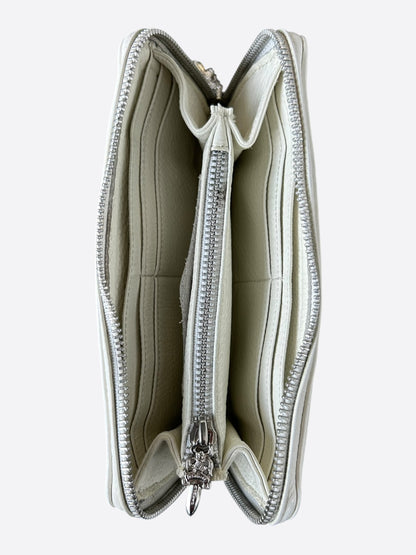 Chrome Hearts White Triple Cross Patch Wallet