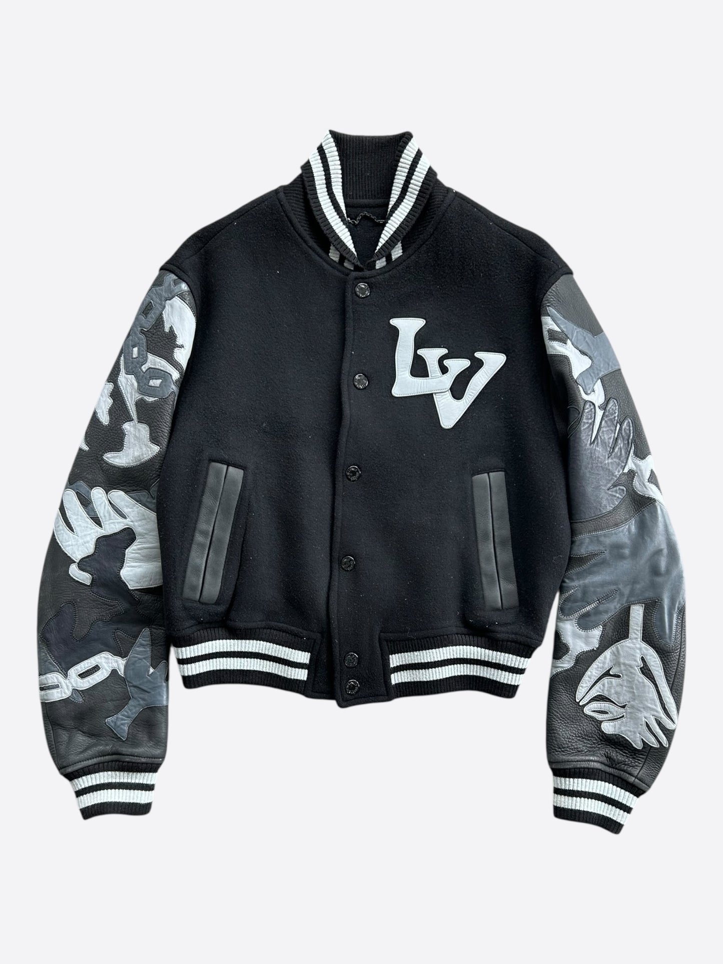 Louis Vuitton Black & White Chains Varsity