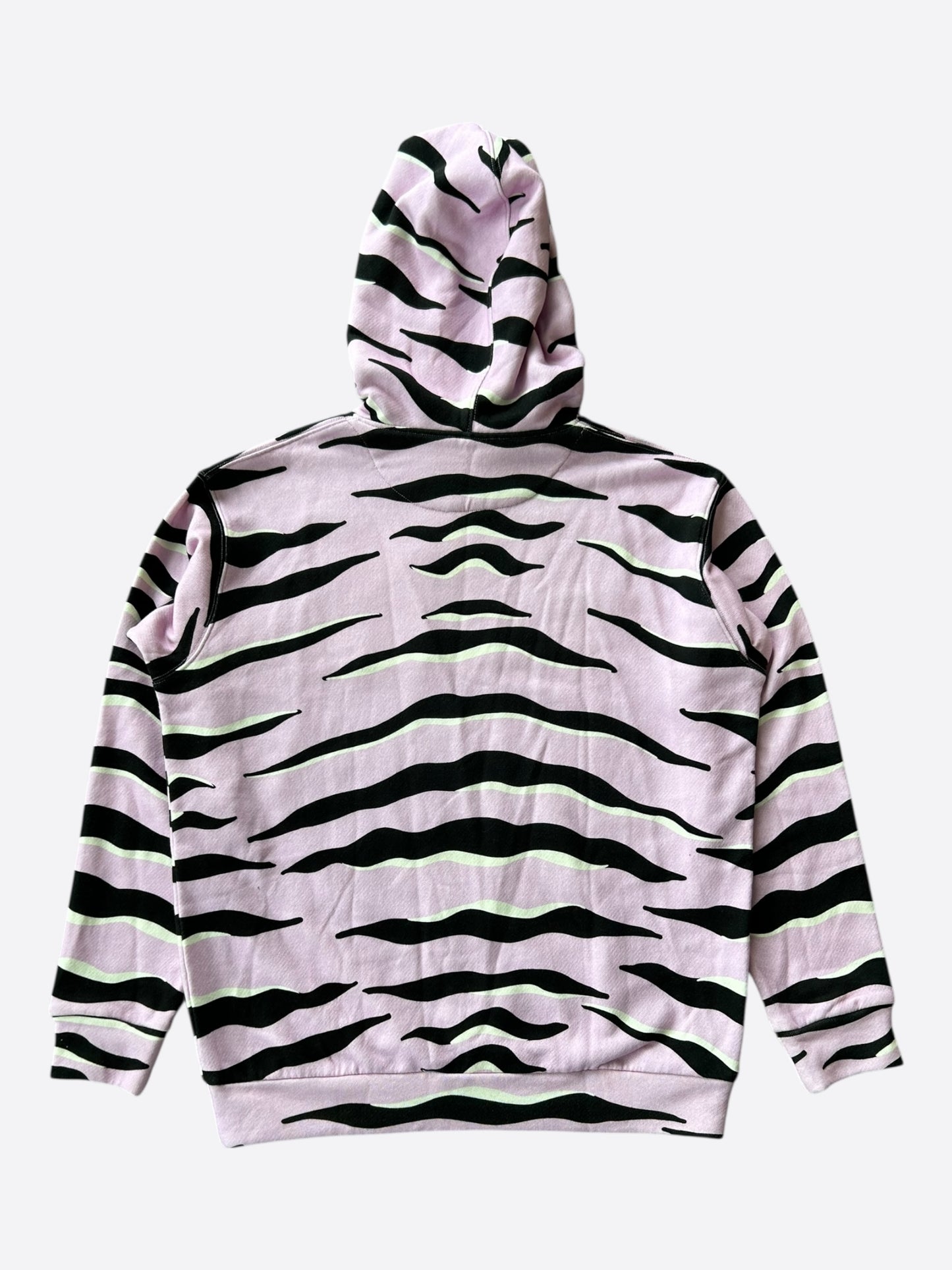 Gucci Pink Tiger Embroidered Logo Women's Hoodie
