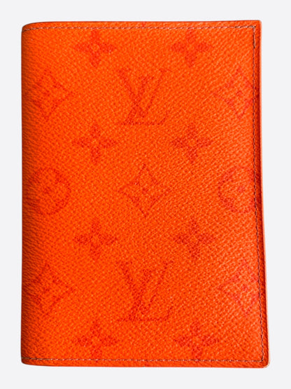 Louis Vuitton Orange Monogram Passport Holder
