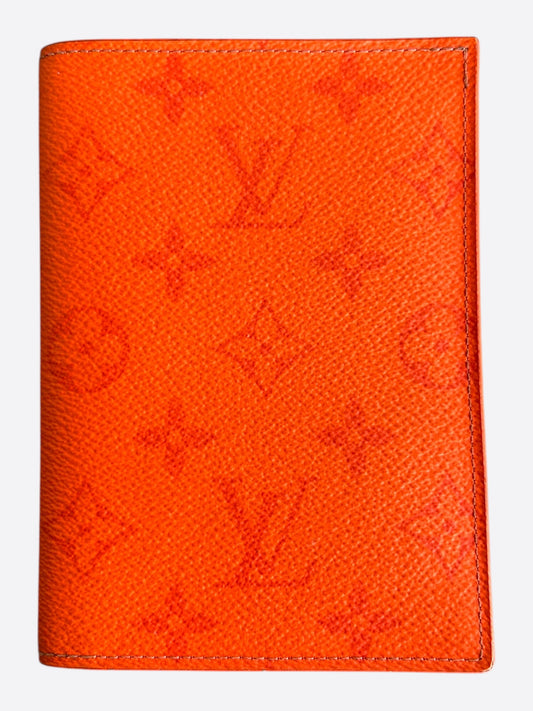 Louis Vuitton Orange Monogram Passport Holder