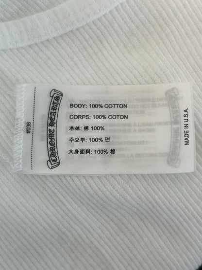 Chrome Hearts White & Pink T-Bar Logo Tank Top