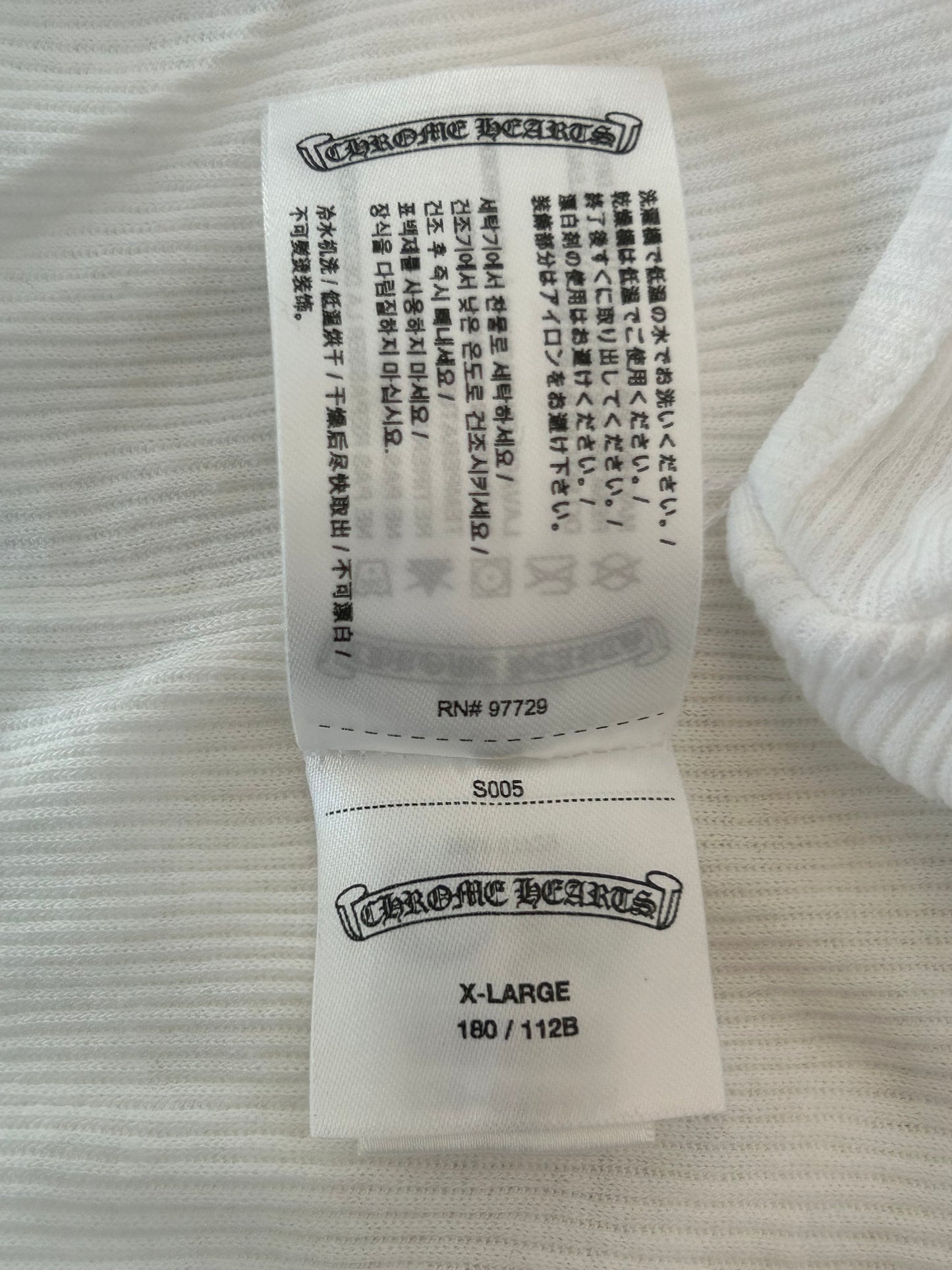 Chrome Hearts White & Pink T-Bar Logo Tank Top