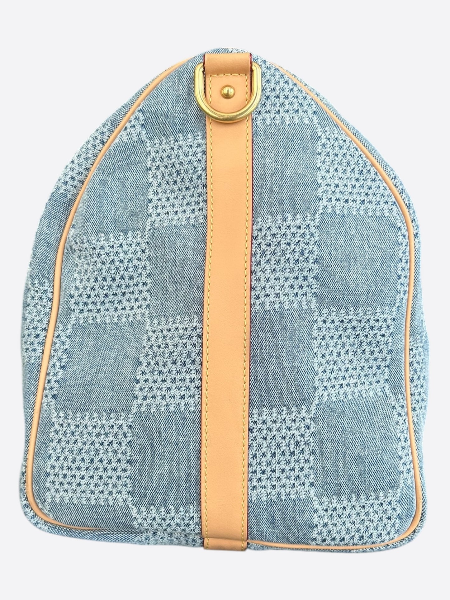 Louis Vuitton Blue Denim Damier Keepall 50