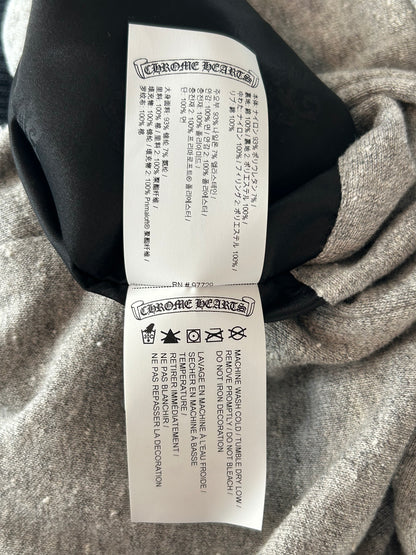 Chrome Hearts Black & Grey Reversible Hooded Bomber Jacket