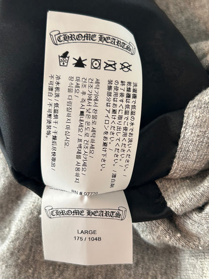 Chrome Hearts Black & Grey Reversible Hooded Bomber Jacket