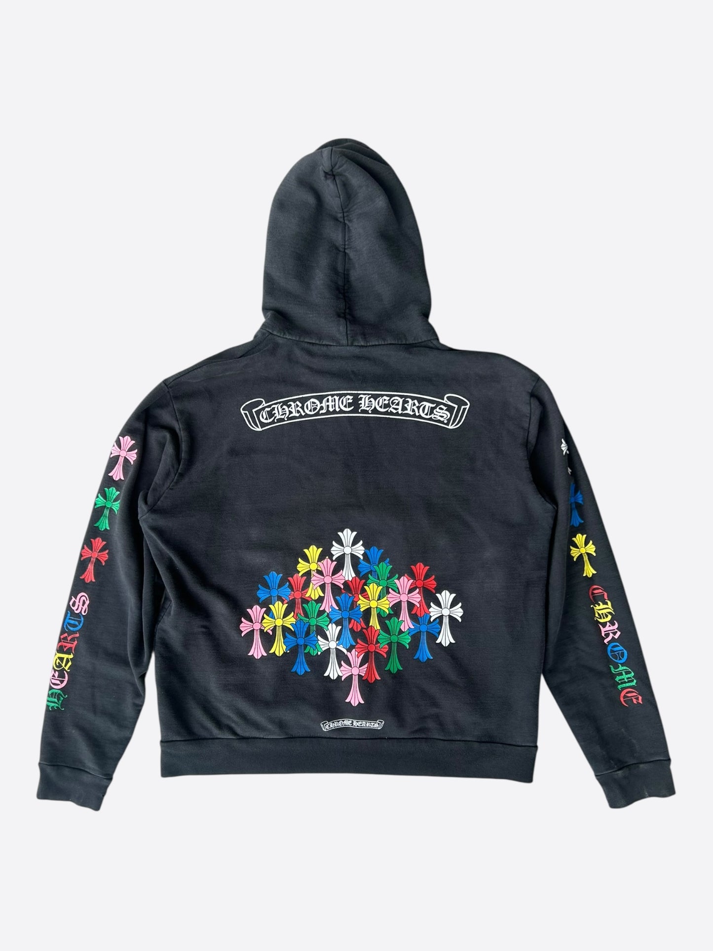 Chrome Hearts Black & Multicolor Cross Hoodie