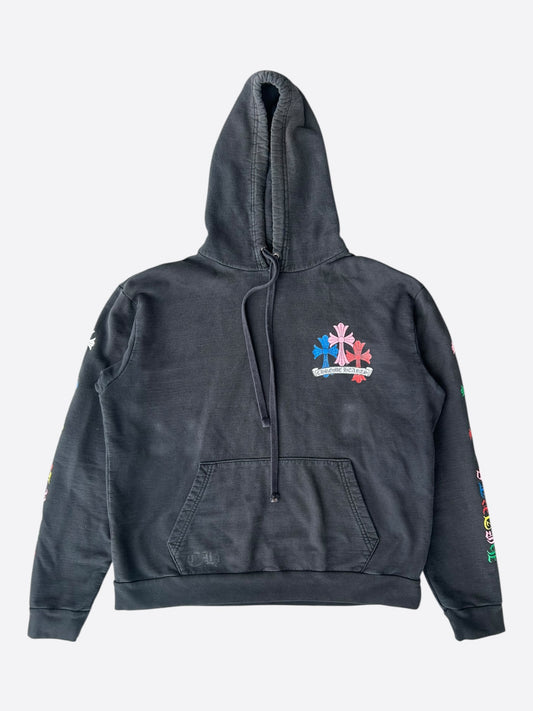 Chrome Hearts Black & Multicolor Cross Hoodie