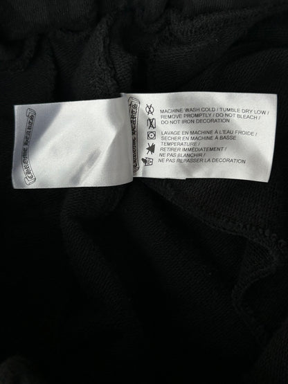 Chrome Hearts Black & White Horseshoe Logo Cross Jacquard Sweatpants