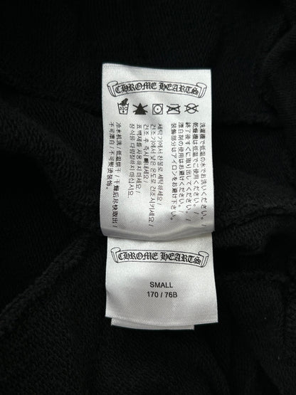 Chrome Hearts Black & White Horseshoe Logo Cross Jacquard Sweatpants