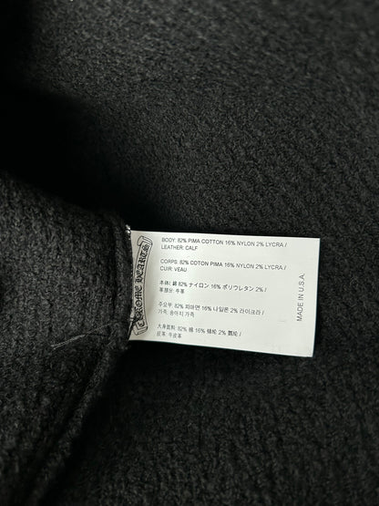 Chrome Hearts Black Ponyhair Cross Patch Knitted Sweater