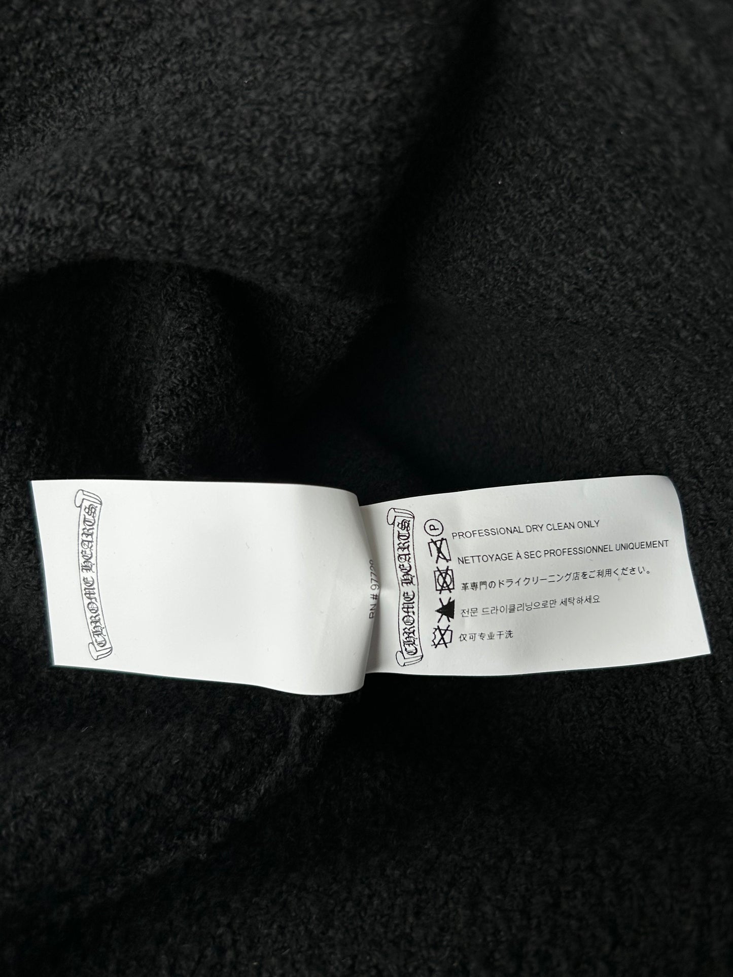 Chrome Hearts Black Ponyhair Cross Patch Knitted Sweater